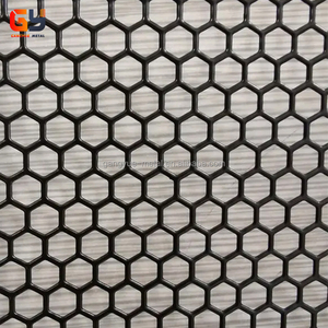 Nhà Máy Giá lục giác đục lỗ kim loại tấm nhôm đục lỗ kim loại tổ ong hình lục giác lưới nướng - Product Image 1