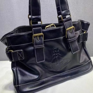 Borsa Tote Retrò in Pelle PU Nera per Donna, Borsa Morbida in <span class=keywords><strong>Ecopelle</strong></span>, Decorazione con Fibbia, Borsa Casual per Uso Quotidiano - Product Image 6