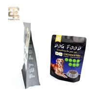 Sachet refermable à fond plat imprimé en gravure pour aliments pour animaux de compagnie (poulet, saumon) – Anti-humidité, pour friandises pour chats et chiens
