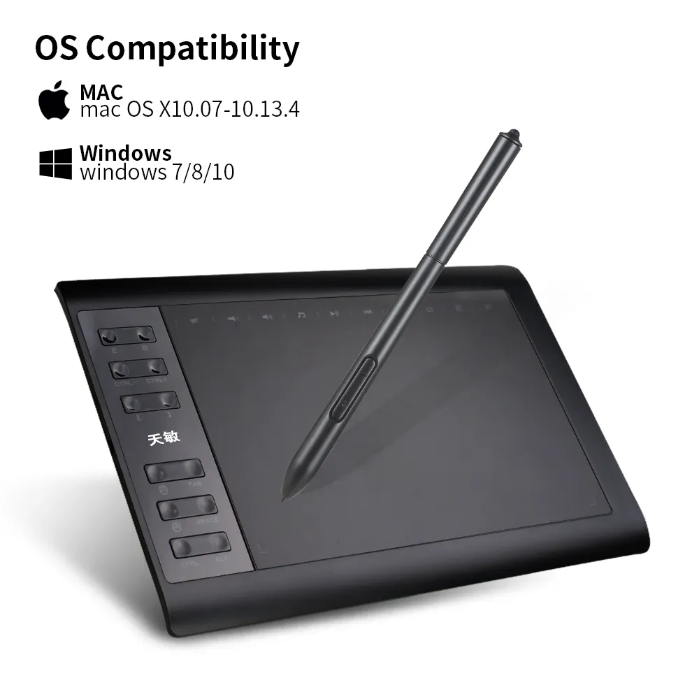 Pen Display Painting Animation drawing pad 1060 Plus Graphics Tablet graphic tablet drawing pad with digital pen