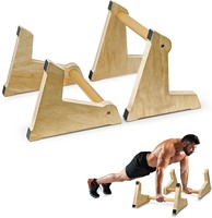 Barres parallèles et barres de pompes en bois pour usage domestique, faciles à assembler, antidérapantes, équipement de gymnastique et de calisthénie
