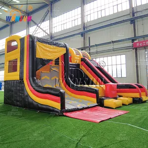 Ninja jump inflatables slide racing game