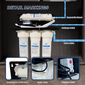 Purificador de Agua por Ósmosis <span class=keywords><strong>Inversa</strong></span> (RO) Comercial y Doméstico, 100GPD, 5 Etapas de Filtración, Autolimpiante, Sin Tanque - Product Image 6