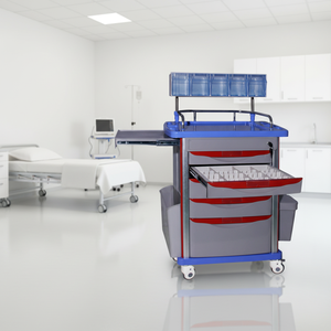 <span class=keywords><strong>Chariot</strong></span> médical en plastique, vente en gros de médicaments médicaux d'urgence, accessoire de soins infirmiers, vente en gros, expédition depuis la chine - Product Image 4