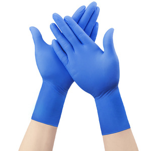 Guantes desechables de nitrilo sin polvo de 12 pulgadas, 30 piezas/bolsa, para limpieza del hogar, cocina, jardinería, trabajo y belleza. - Product Image 1