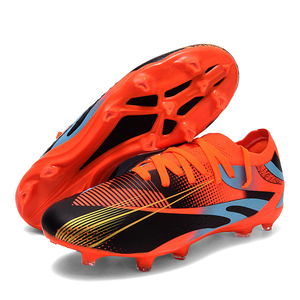 <span class=keywords><strong>Scarpe</strong></span> <span class=keywords><strong>da</strong></span> Calcio per Bambini, Modello Basso con Lacci, per Ragazzi e Ragazze, FG HG TF in <span class=keywords><strong>Pelle</strong></span> PU con Suola in Gomma per Sport di Squadra - Product Image 2
