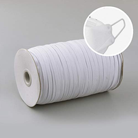 Cordon élastique pour boucle d'oreilles, 6mm, Textile domestique de haute qualité, 5 mètres