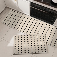 Tapis de cuisine moderne en terre de diatomée tissée, anti-dérapant, absorption instantanée de l'eau, base en caoutchouc, doux, lavable, adapté aux animaux domestiques