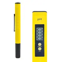 Pena PH Pengukur Air, Pena LCD Portabel Tipe PH Meter Digital 0.0-14,0ph Tester PH Analyzer dengan ATC untuk Air