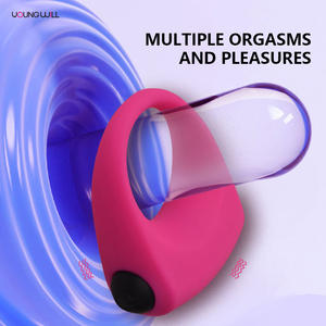 Высококачественное силиконовое вибрирующее кольцо для члена для мужчин, эластичный материал, с пультом дистанционного управления для удобного использования во время секса. - Product Image 4