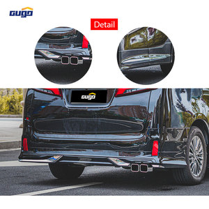 GUGO Nouveau Kit de lèvres de pare-chocs pour VELLFIRE 35 Avant/Arrière en Plastique ABS Résistant aux UV, Kit de carrosserie à visser - Product Image 6