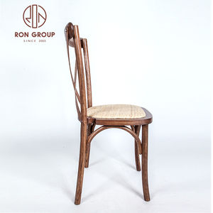 Produttore all'ingrosso banchetto evento festa di nozze <span class=keywords><strong>Crossback</strong></span> X sedia in legno massello impilabile rovere cross back sedie da pranzo in legno - Product Image 5