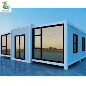 40 Ft Huis Goedkope Prefab Uitbreidbare Vouwbare Huizen Snel Betonnen Flat Pack Opslag Container Huizen Opvouwbaar Draagbaar