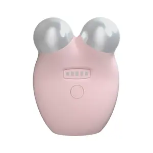 Face Lift Roller Massager Microcurrent Mini Facial Toning Device Portable Professional EMS Ion V-shape