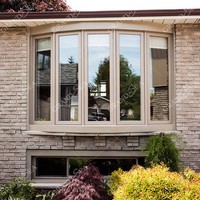 Ventana de Aluminio Blanca de 3 Paneles con Vidrio Templado, Estilo Clásico a Precio Económico