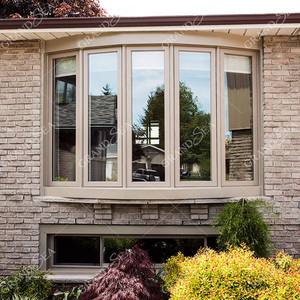 Fenêtre à <span class=keywords><strong>baie</strong></span> classique à prix abordable en aluminium blanc avec double vitrage trempé, 3 panneaux - Product Image 2