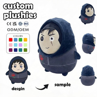 Peluche personnalisée de haute qualité, ours en peluche de 5 pouces, personnage mignon Meowl, en coton PP, unisexe, porte-clés, idéal pour un anniversaire
