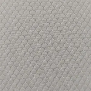 Tecido de malha de favo de mel branco para camisa de futebol uniforme de futebol