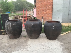 Antique Wholesale Pottery Old Decoration <strong>Flower</strong> Plant <strong>Pots</strong> Home Decorative <strong>Flower</strong> Natural Grey <strong>Large</strong> <strong>Pot</strong> - Product Image 5