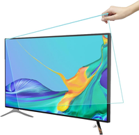58 60 65 70 75 77 85 86 pouces protecteur d'écran de télévision acrylique anti-rayures suspendu Anti lumière bleue LCD TV filtre protecteur d'écran
