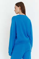Cardigans décontractés en tricot GCS pour femmes, 100% cachemire pur, boutonnés, écologiques, vintage, col en V, coupe ample, épaules tombantes
