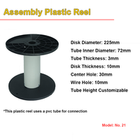 Petite usine de bobines de câble à fibre optique en plastique PP tambour d'enroulement de câble fil vide bobine de cuivre