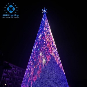 ANPU LIGHTING 50M Arbre de Noël Géant RGB Animation LED Pixel Lumineux Extérieur Étanche <span class=keywords><strong>D</strong></span>écoration Paysagère Monument Urbain Haute Qualité - Product Image 5
