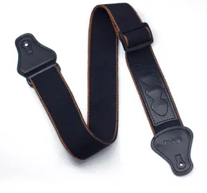 Wholesale Cotton guitar belt folk acoustic electric guitar straps with pick holder