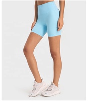 Yoga Sport Shorts Avec Poches Femmes Courir Workout Fitness Sport Gym Vêtements Nouveautés Taille Haute Mises À Niveau Crotchless