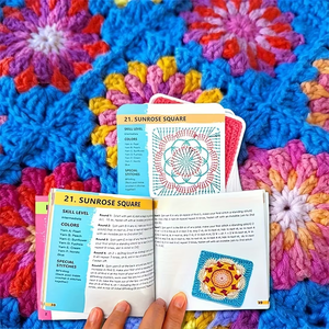 Kit de <span class=keywords><strong>crochet</strong></span> pour débutants The <span class=keywords><strong>Granny</strong></span> pour jeu de cartes, 50 motifs à personnaliser, modèle de tricot DIY, cartes portables en papier - Product Image 4