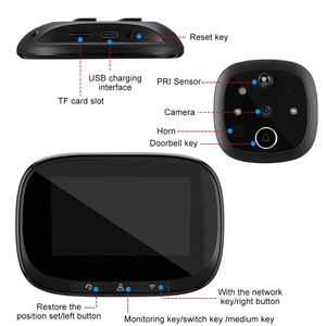 <strong>Smart</strong> Door Camera Digital Peephole Tuya APP Wireless 720P WiFi Door <strong>Viewer</strong> - Product Image 6