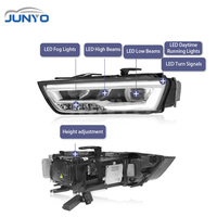 Phares LED Junyo pour Audi Q3 2016-2018, projecteurs LED modifiés à faible et haute intensité, feux de jour