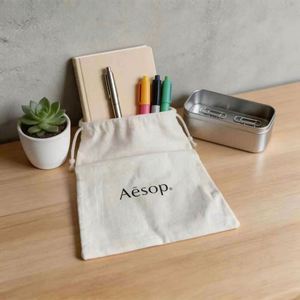 Bolsa de Almacenamiento de Cosméticos de Lona Reutilizable Ecológica, Bolsa de Maquillaje de Algodón Blanco con Logotipo Personalizado, Bolsa de Viaje para Regalos - Product Image 3