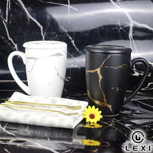 Tazas de Cerámica <span class=keywords><strong>Personalizadas</strong></span> de Gran Capacidad de 500 ml, Taza de Cerámica con Diseño de Mármol <span class=keywords><strong>para</strong></span> Parejas, Regalo de Boda, Aniversario de <span class=keywords><strong>Matrimonio</strong></span> - Product Image 2