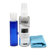 Kit de nettoyage pour ordinateur, nettoyant liquide pour ordinateur portable, spray pour écran LCD, kit de protection d'écran avec brosse pour clavier et chiffon