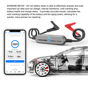 Konnwei เครื่องทดสอบแบตเตอรี่รถยนต์เครื่องวิเคราะห์เครื่องทดสอบแบตเตอรี่ลิเธียม BK100 - Product Image 6