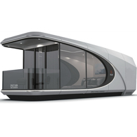 Cabine de villégiature mobile en acier, hôtel conteneur, mini-villa modulaire préfabriquée, capsule spatiale, maison