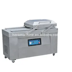 HERO BRAND Sealing Floor Type Almond Machinery Fruit And Vegetable Double Chamber Vacuum Packing Machine For Seafooddry Fishbeef