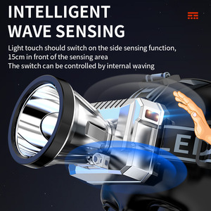 Lampe frontale LED 30W 1200mAh, faisceau puissant, longue portée, pour patrouille, pêche nocturne - Product Image 6