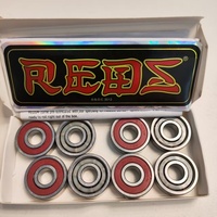 Roulements de skateboard en gros 608C-2RS 608, en alliage noir, à axe intégré, en céramique ZrO2 Si3N4, 8x22x12,6mm