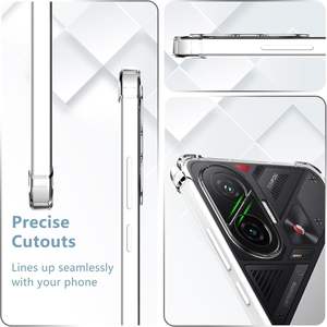 Coque transparente anti-jaunissement avec protection d'écran en verre trempé 9H pour Xiaomi - Product Image 1