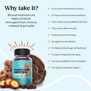 Gummies de setas de diseño personalizado, potenciador de energía de memoria, suplemento vitamínico de gomitas, caramelos de goma - Product Image 4