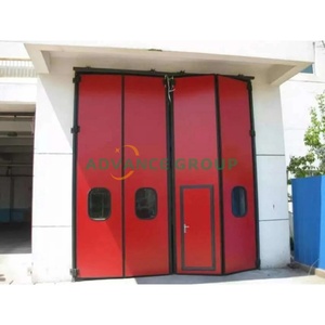Puerta plegable <span class=keywords><strong>corredera</strong></span> industrial Partición de almacén de acero que ahorra espacio con puertas industriales de fácil instalación - Product Image 3