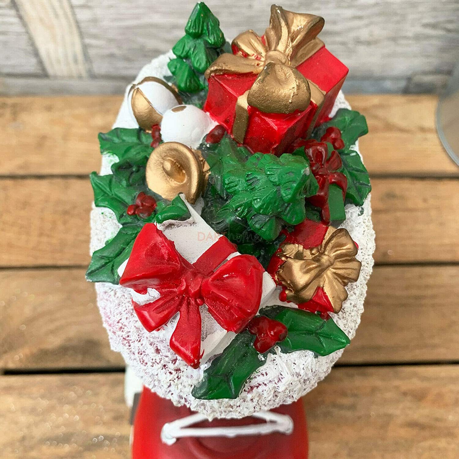 アウトドアデコレーション レジン製クリスマスブーツ像 ガーデン 