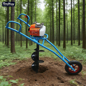 Perforadora de Tierra Ligera de Una Rueda para Cavar Agujeros con Motor de 99cc y Embrague Centrífugo - Product Image 1