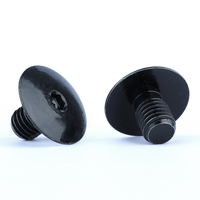 M2.5 M3 M4 M5 M6 M8 M10 M12 Baut Allen Baja Tahan Karat Hitam 304 dengan Kepala Hex Soket Ultra Tipis