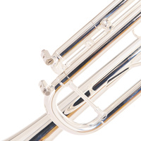 Professional Silver Plated 3-Piston BB Trumpet Hand Engraved Brass Beginner-Friendly Musical Instrument Performance Trumpet for