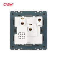CNBW Prise de sécurité en gros de haute qualité norme britannique Prise murale à 5 broches électrique 220V-250V prise d'interrupteur multi-prises avec néon