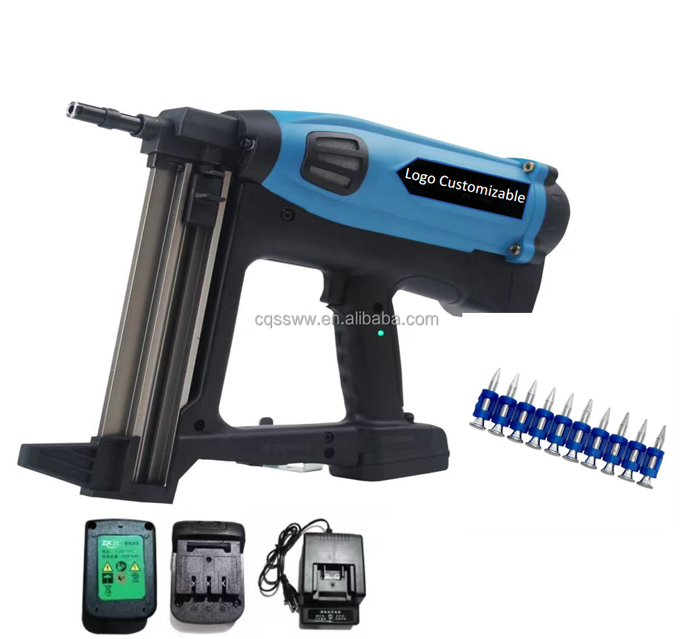 Gas Actuated Fastening Tool Lithium Battery Power Operated Nailer Pneumatic Framing Nailer