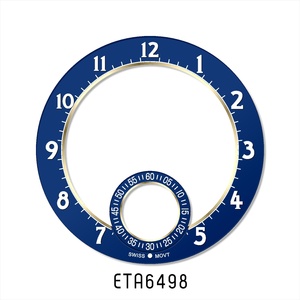 Nouveau style, cadran personnalisé mat et brillant, squelette 38 mm pour <span class=keywords><strong>mouvement</strong></span> automatique <span class=keywords><strong>ETA</strong></span> <span class=keywords><strong>6497</strong></span> <span class=keywords><strong>ETA</strong></span> 6498, petit second noir ou bleu à 6 heures - Product Image 2